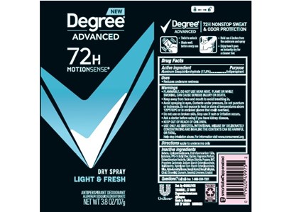 Degree Light Fresh Dry Spray AP Deo.jpg Degree Light Fresh Dry Spray AP Deo - Degree Light Fresh Dry Spray AP Deo